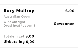 bet slip showing dead heat